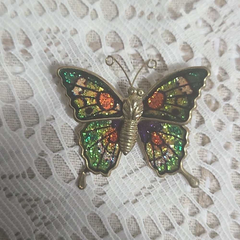 Colorful Butterfly Brooch